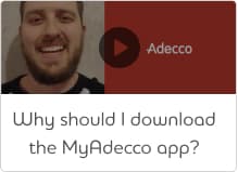 Why should I download the MyAdecco app?